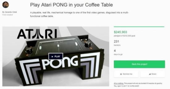 Play Atari PONG in your Coffee Table by Gerardo Orioli — Kickstarter